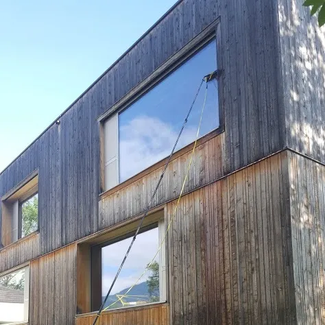 Fensterreinigung mit Carbonstangensystem